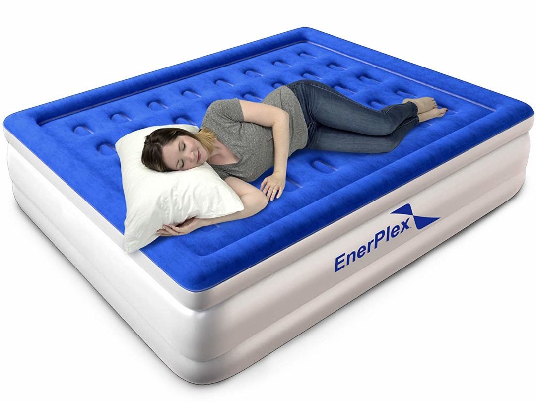 air mattress in bedroom