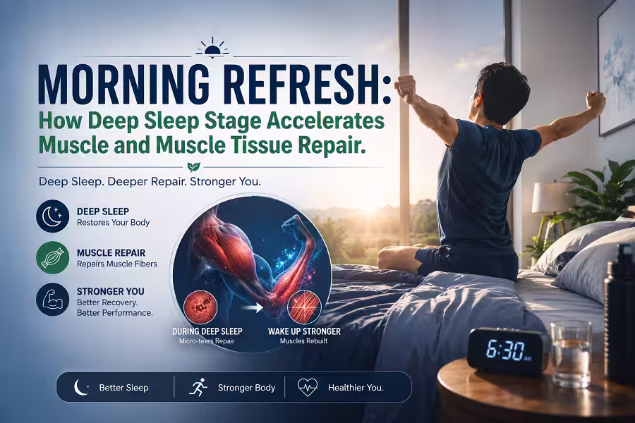 Morning Refresh How Deep Sleep Stage Accelerates Muscle and Muscle Tissue Repair.