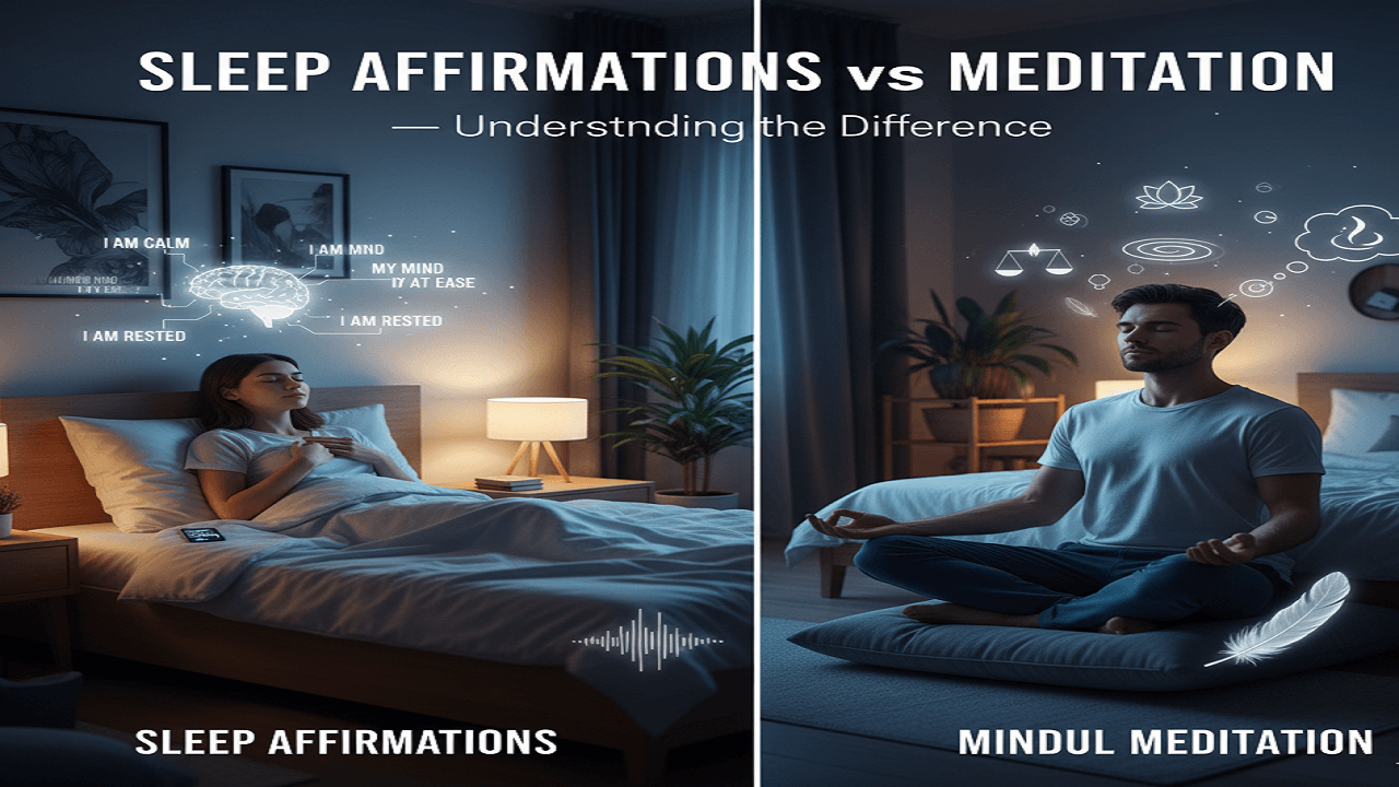 Sleep Affirmations vs Meditation — Understanding the Difference