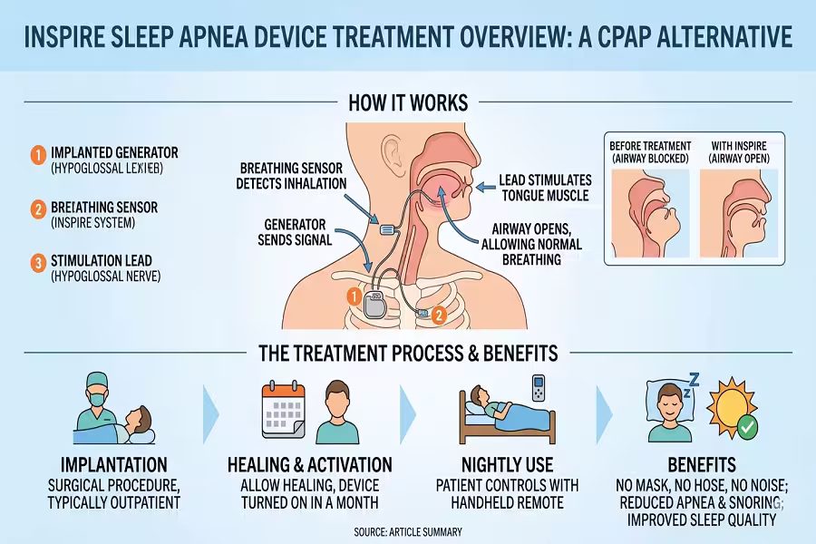 Inspire Sleep Apnea device treatment overview