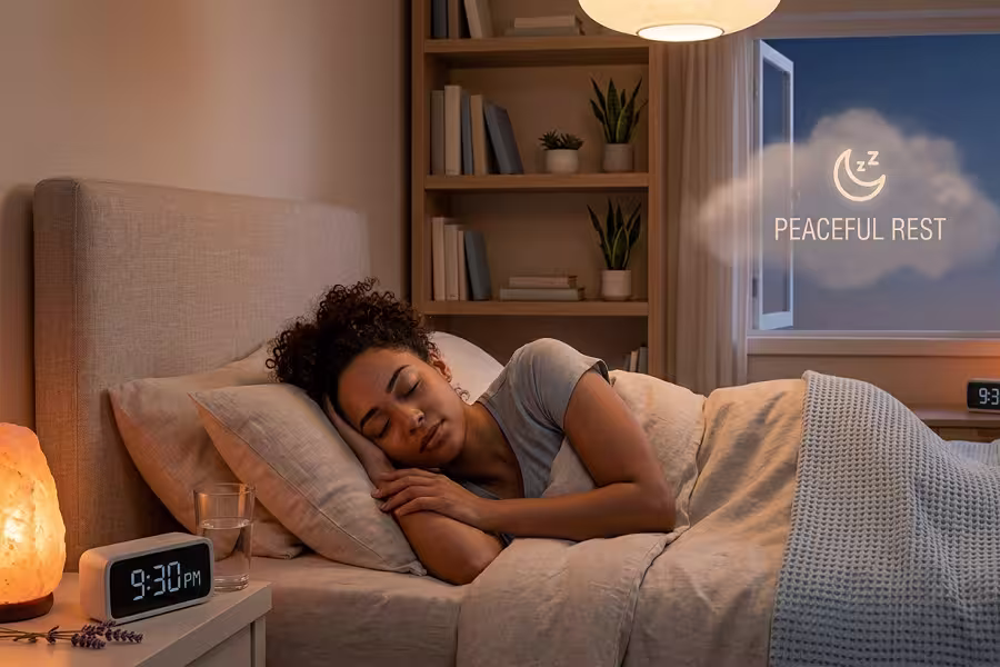 Creating a relaxing environment to treat insomnia and anxiety