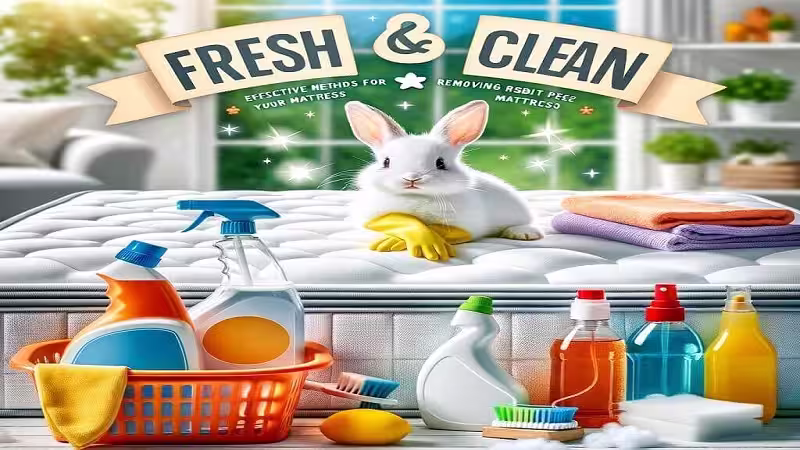 How to remove rabbit pee from mattress professionally