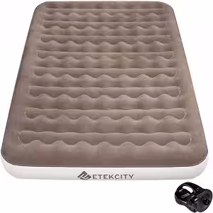 Etekcity queen size air mattress for camping with its wireless rechargeable pump