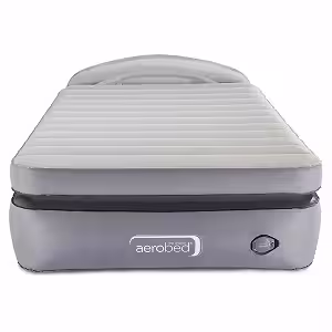 Aerobed premium air mattress with auto-shutoff pump