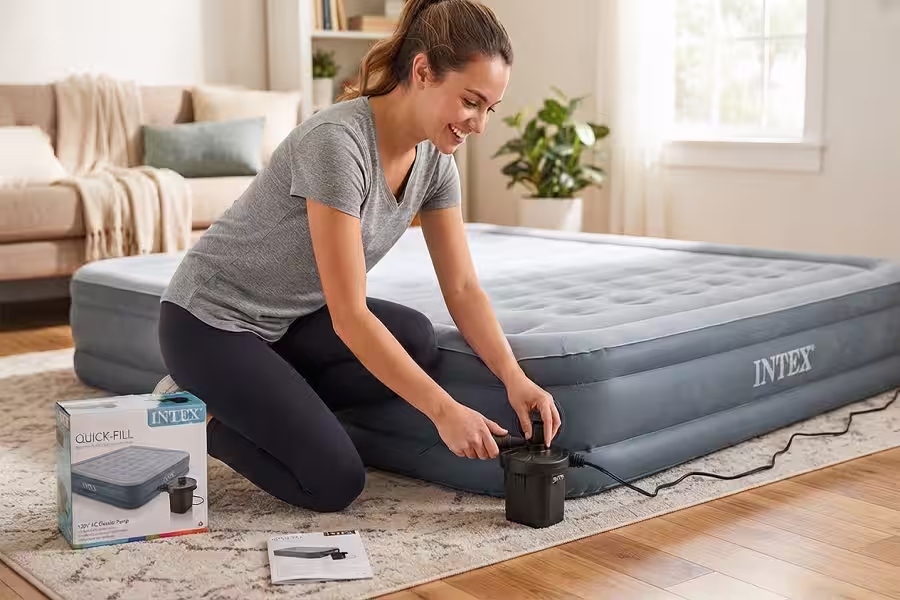 Intex air mattress quick-fill electric pump