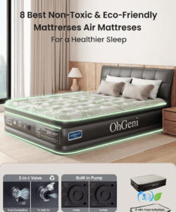 OhGeni Queen Air Mattress with Built-in Pump