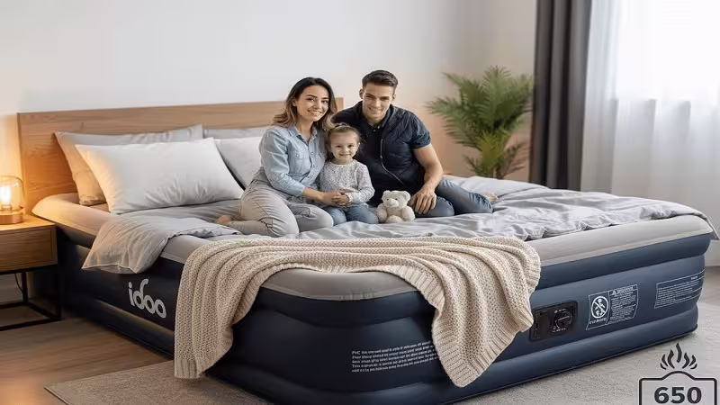 iDOO Queen Air Mattress with Built-in Pump Review