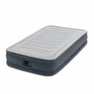 intex recreation comfort plush twin airbed with built-in electric pump