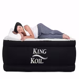 king koil twin air mattress with built-in pump